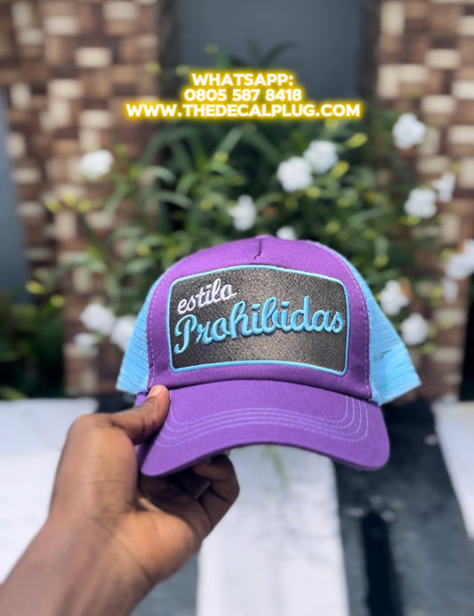 Estila contrast stitch trucker