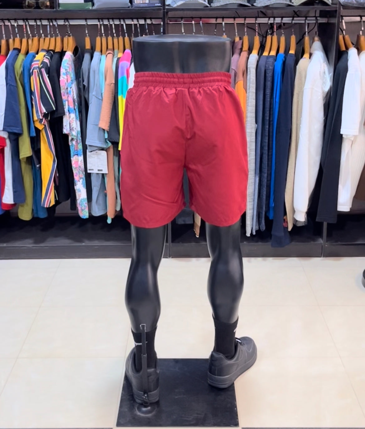 Boohoo swim mid length short ox red