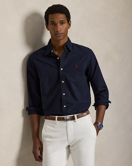 Oxford icon logo long sleeve shirt