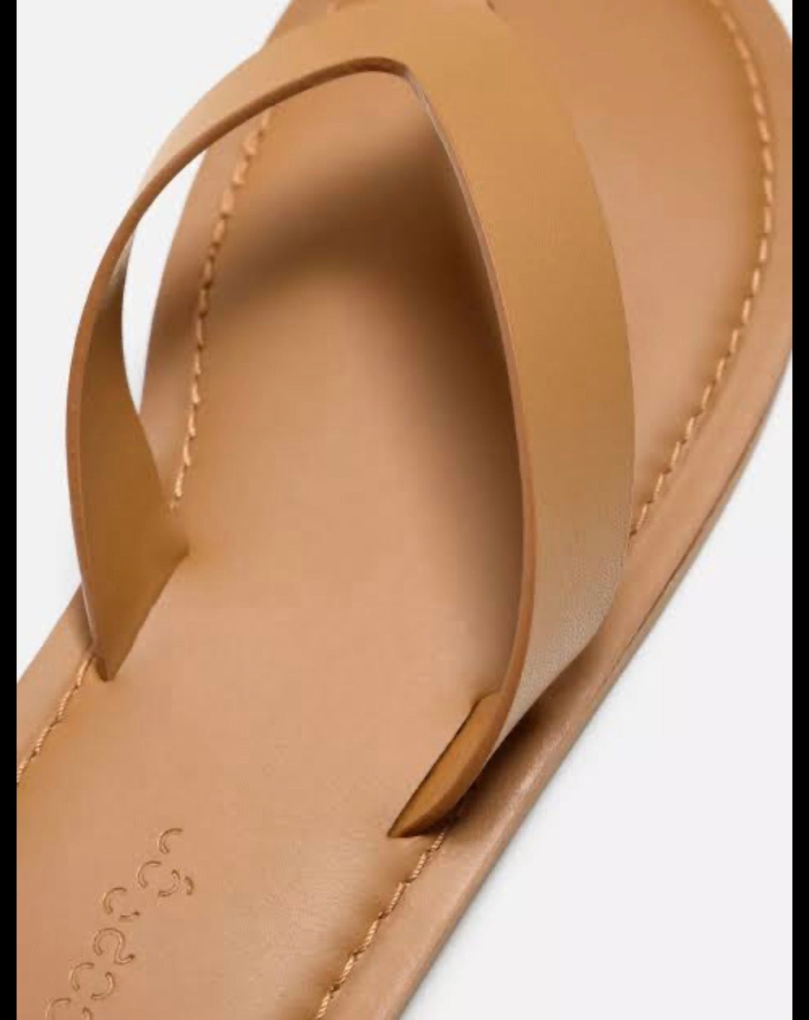Zara Brown leather slippers