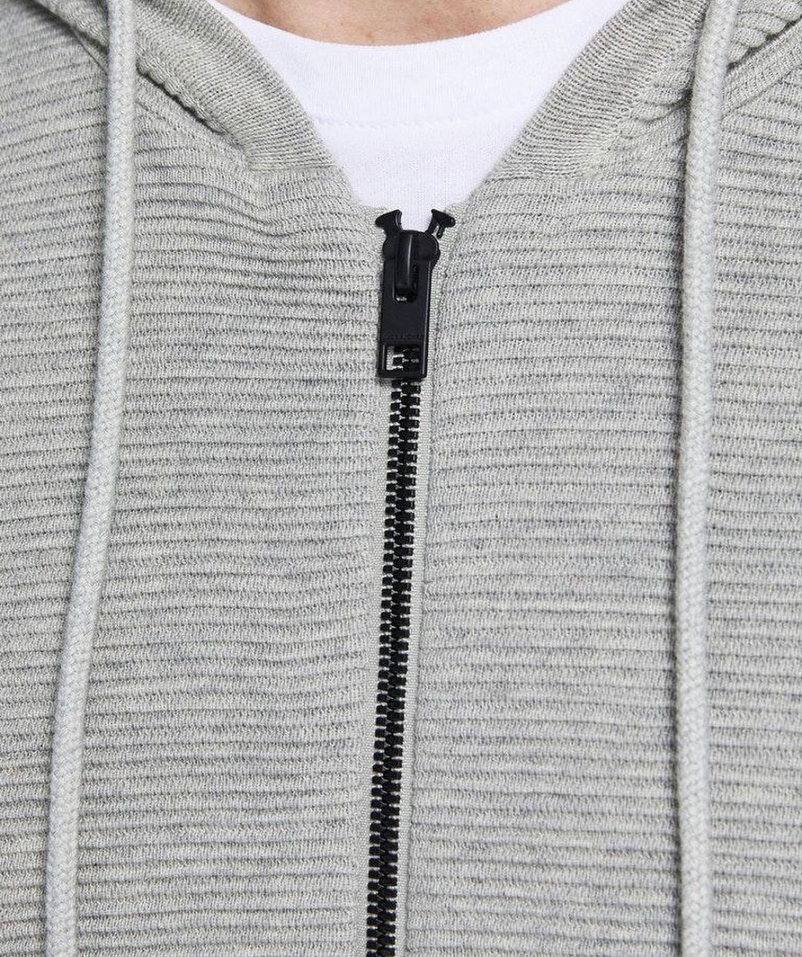 J&J knit hooded cardigan