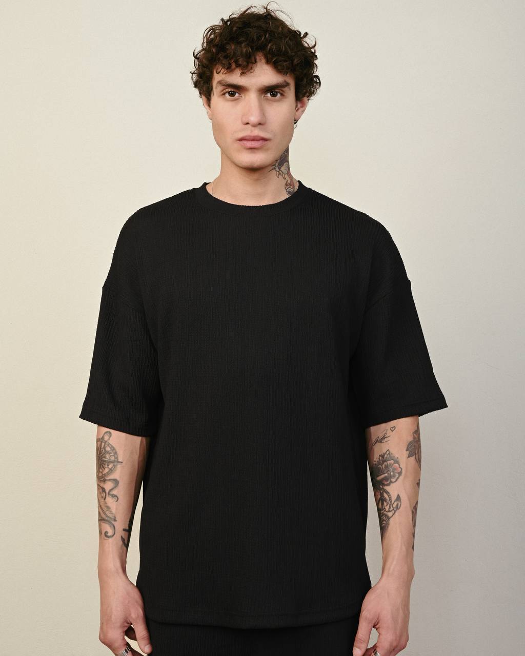 Marrakech textured boxy t shirt