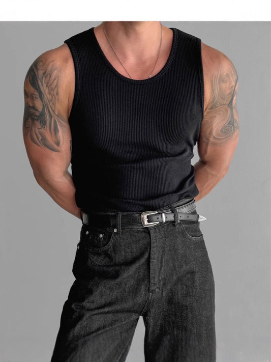 Stretchy ribbed tank