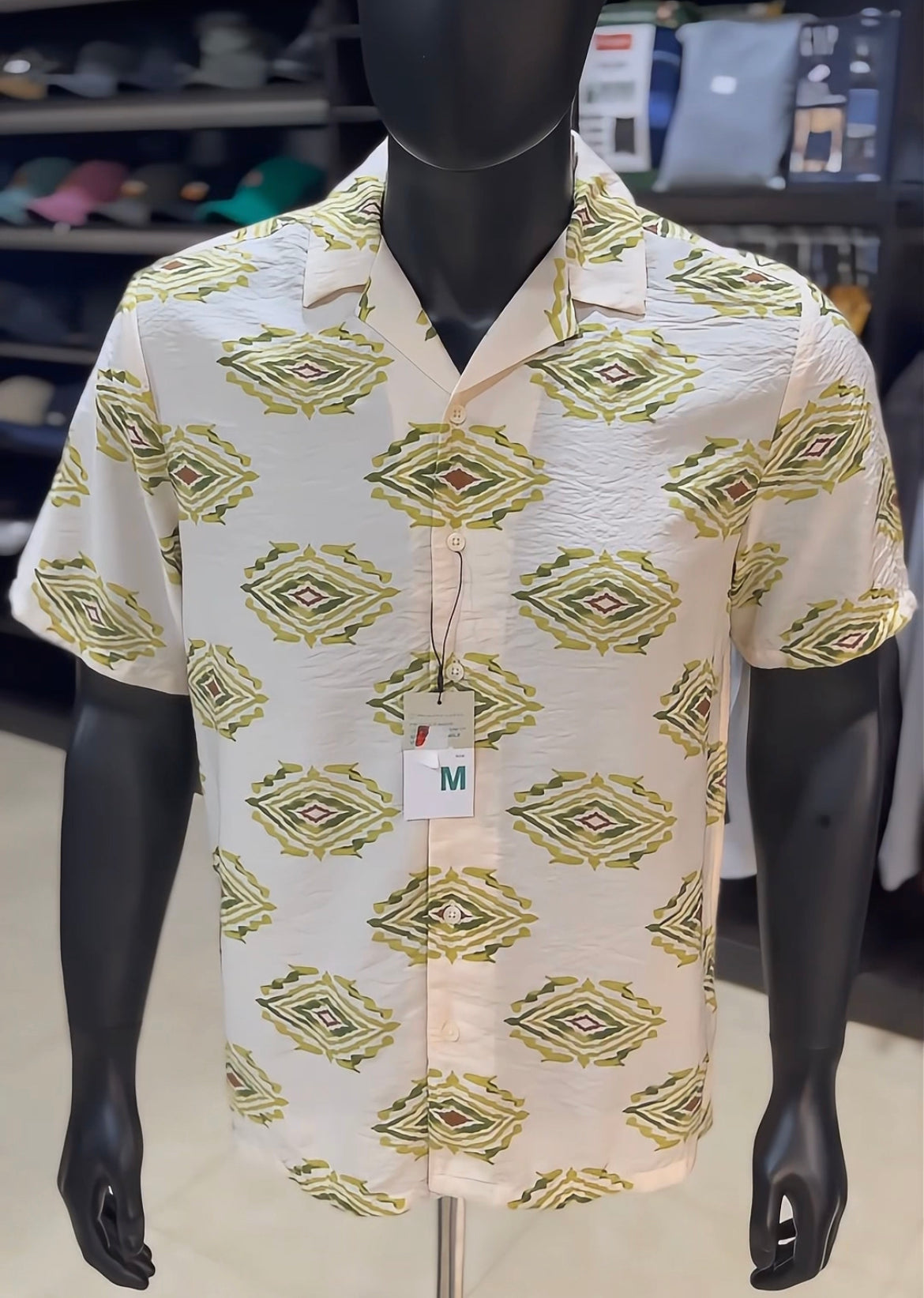 Primark emblem textured revere shirt
