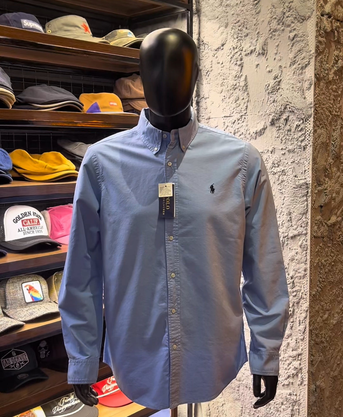 Oxford icon logo long sleeve shirt