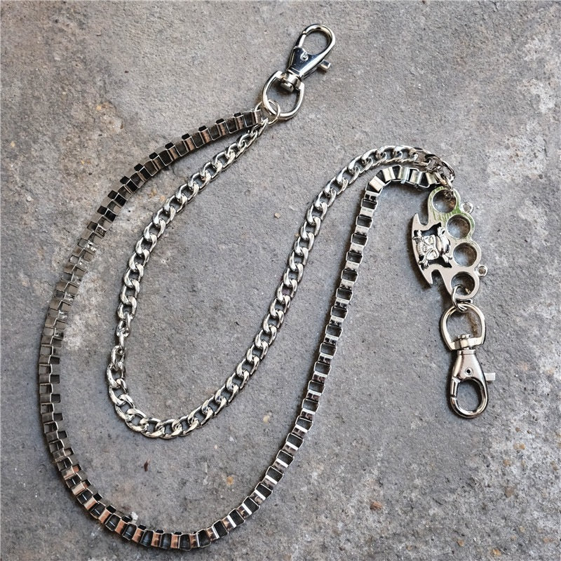 Knuckle keychain stainless steel