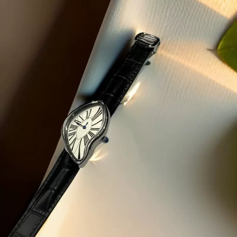 Medieval small dial leather watch