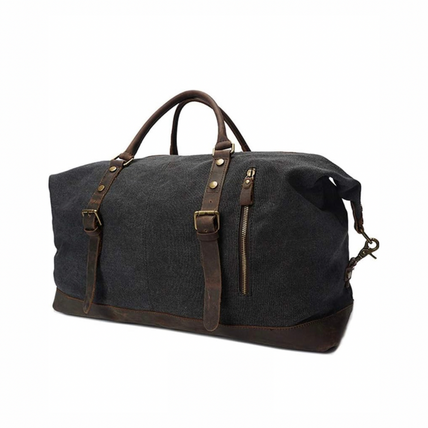 Reclaimed Yard vintage canvas leather jumbo duffel bag