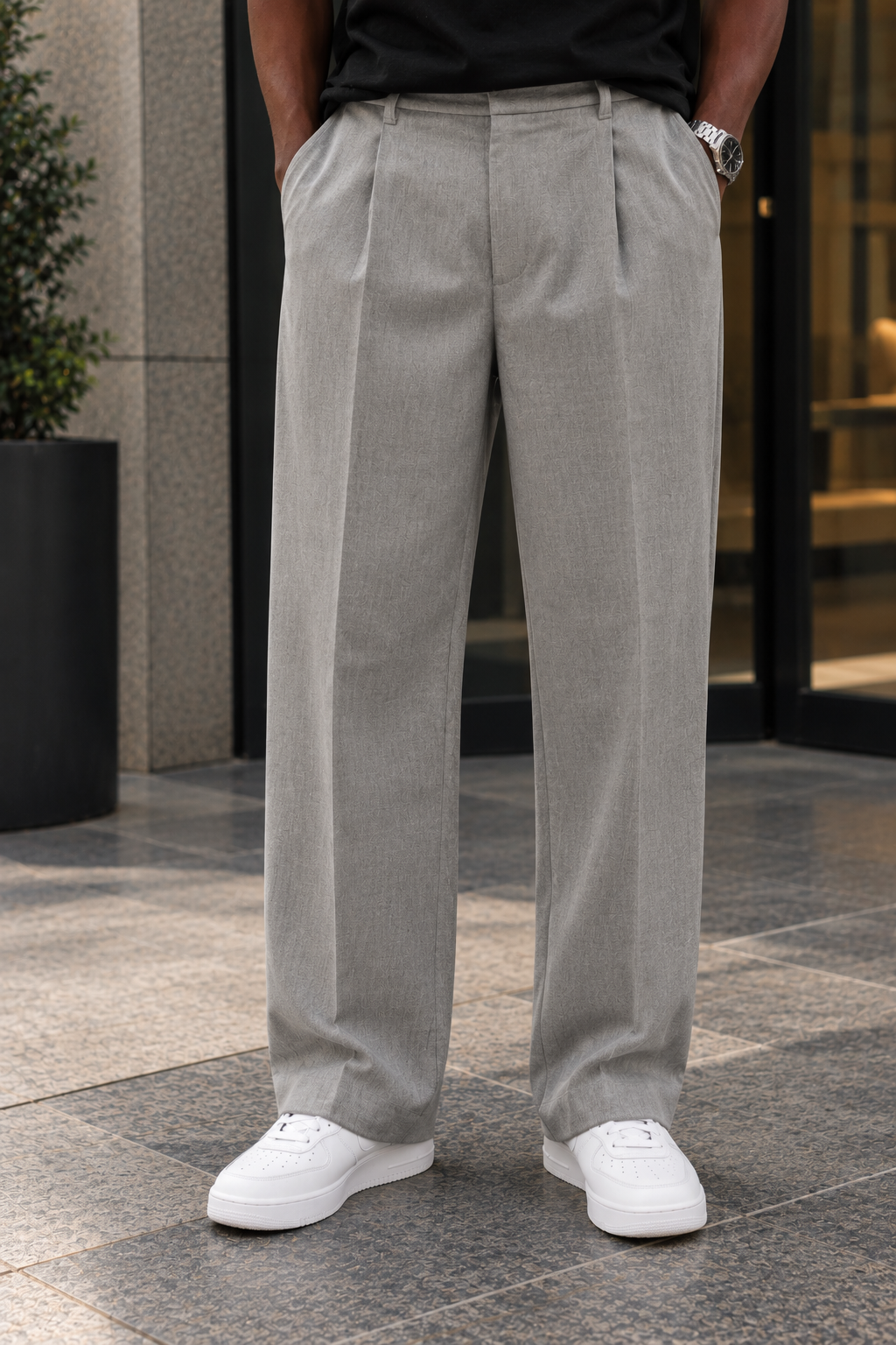Giesto smart pleated trouser pant