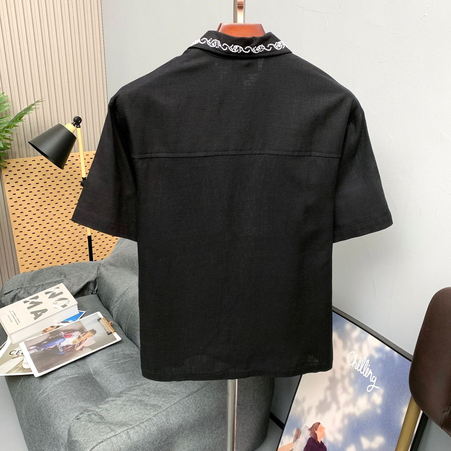 Pearl adorned shirt