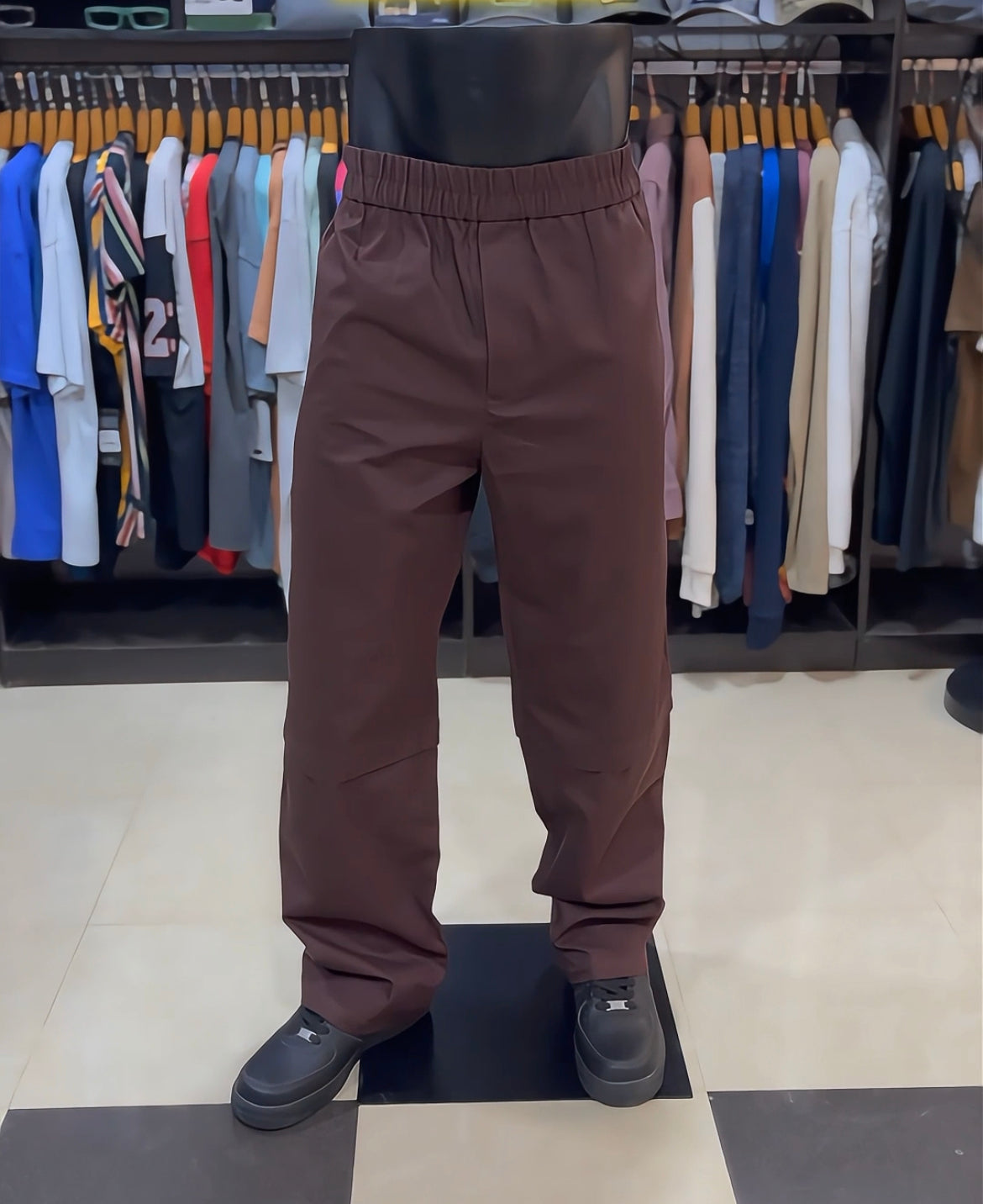 Collusion pants in coffee brown