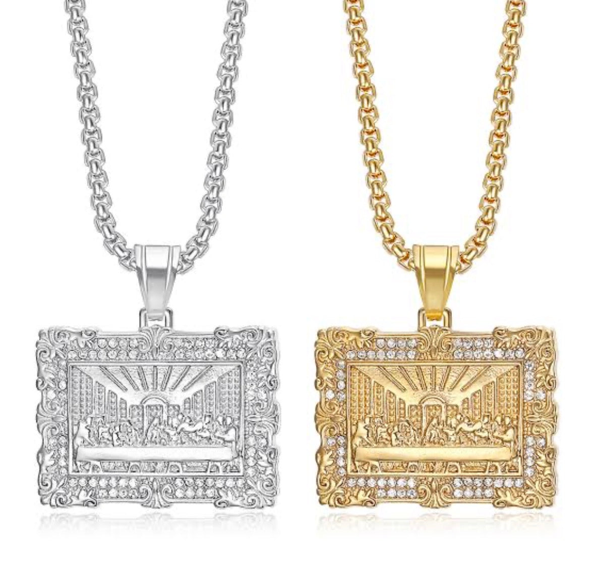 Last supper pendant necklace
