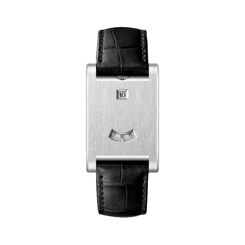 Shell date leather watch