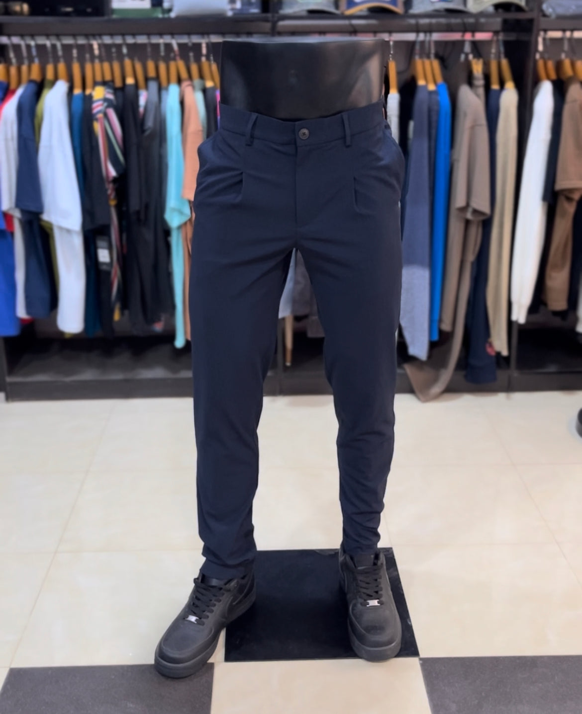 Jack & Jones J&J straight pants in navy