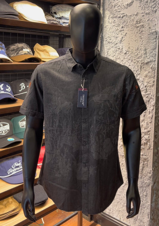 Tritium denim patterned shirt