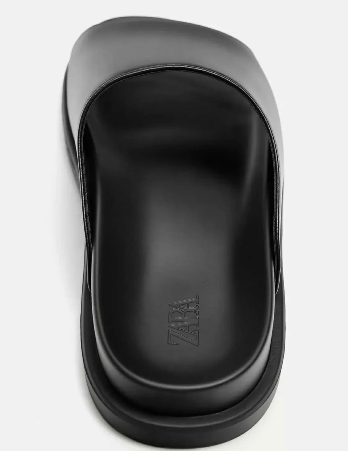 Zara black cover mens sandal
