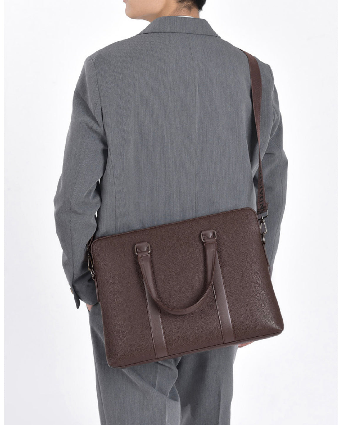 Sleek Leather laptop bag