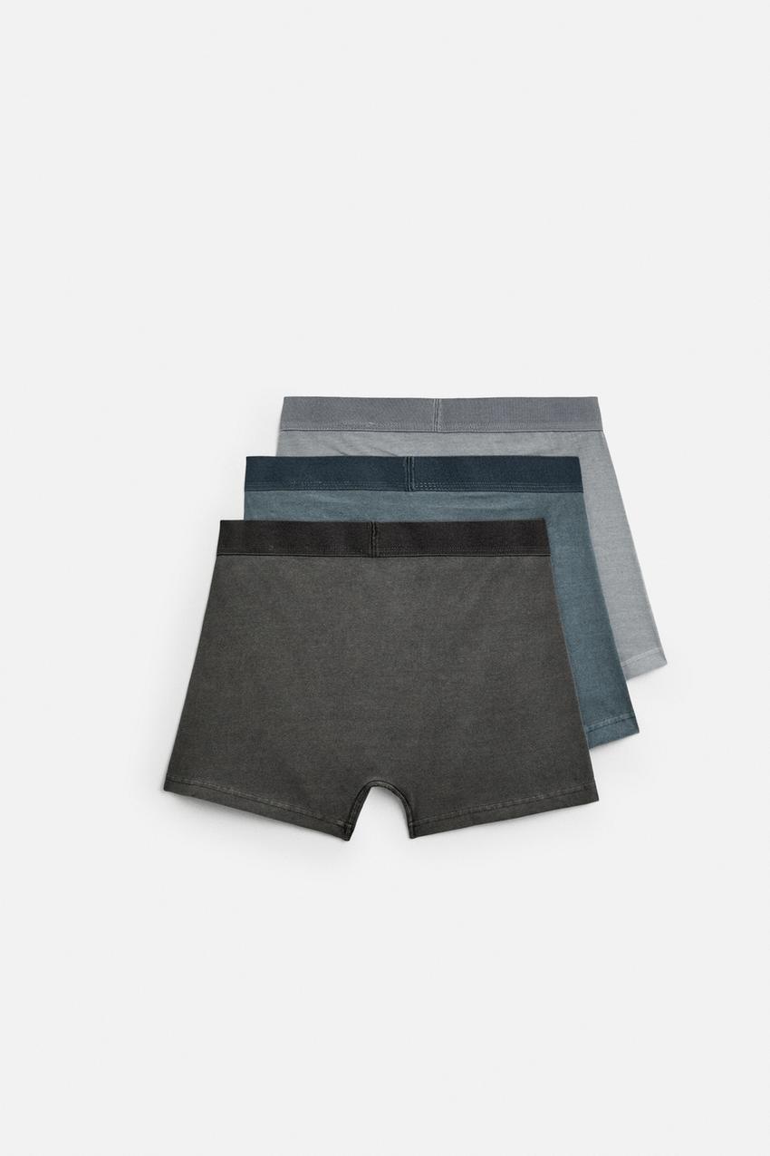 Zara 3 pack faded effect boxer