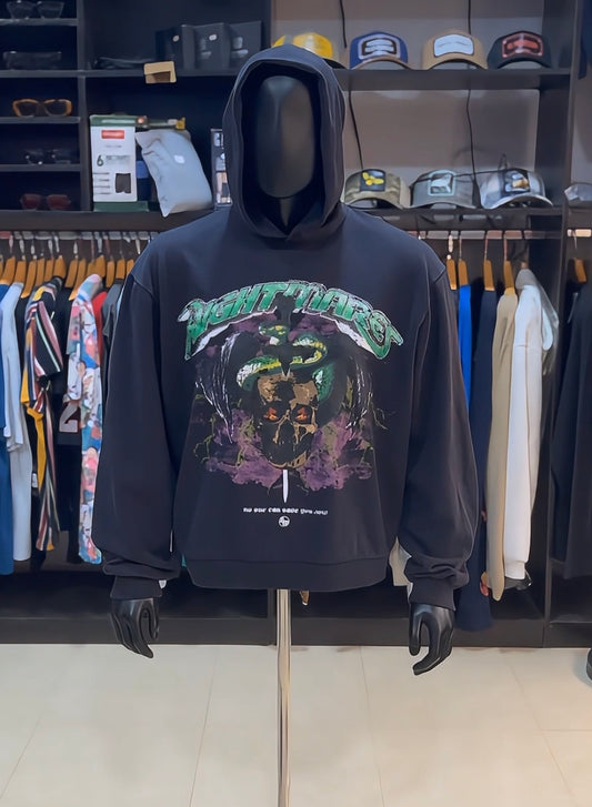 Boohoo faded rhinestone graphic hoodie