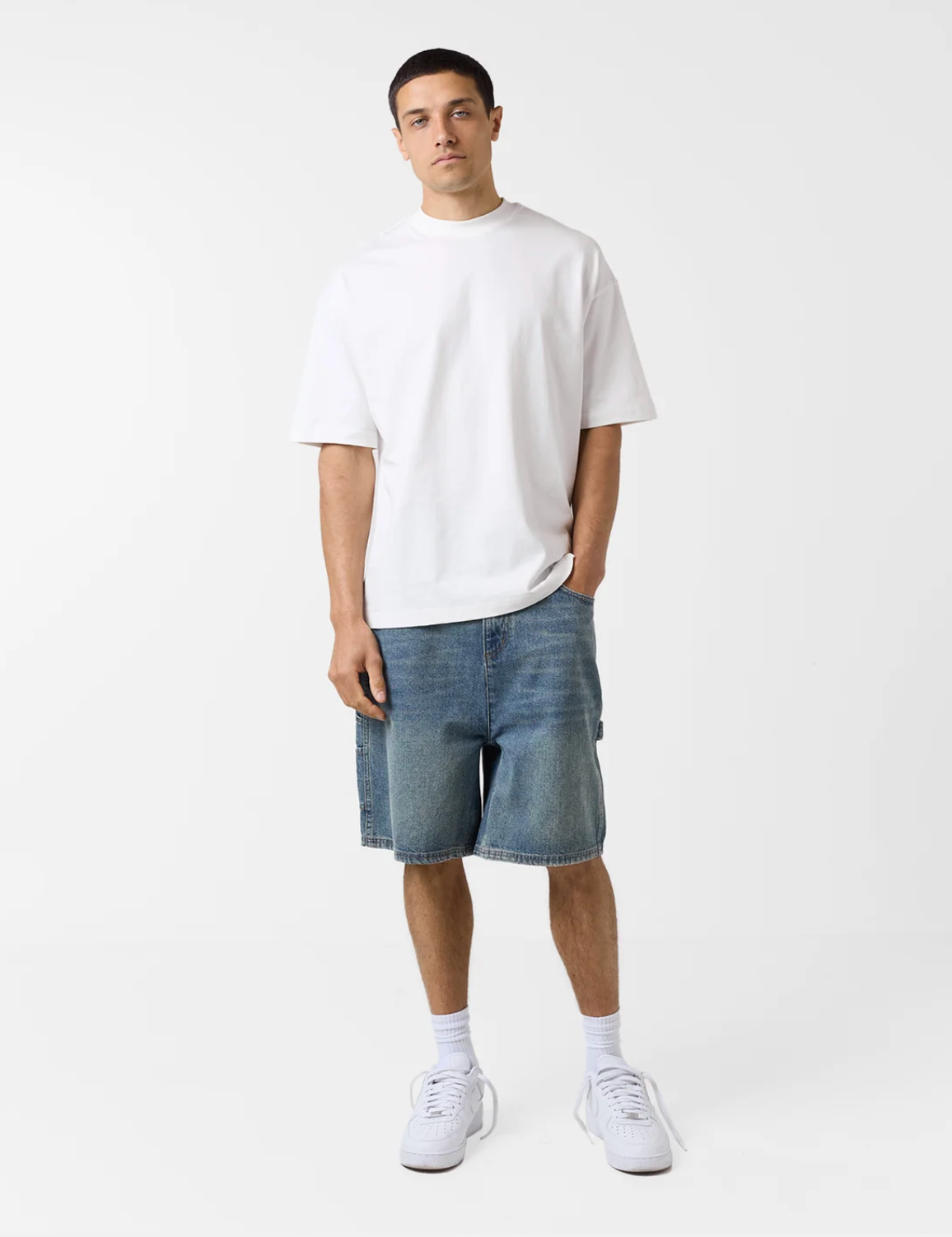 280GSM oversized cotton boxy plain t- shirt