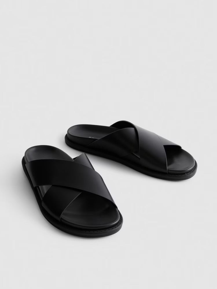 Criss cross black primark sandal