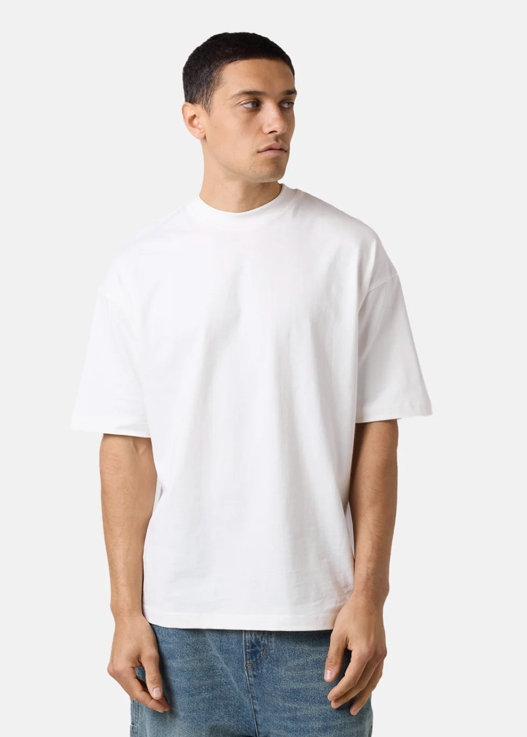 280GSM oversized cotton boxy plain t- shirt