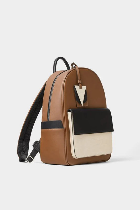 ZARA TRICOLOR BACKPACK BAG
Size: Can fit a 15” laptop