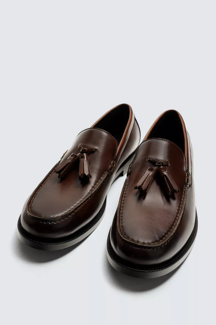 Zara tassel loafers
