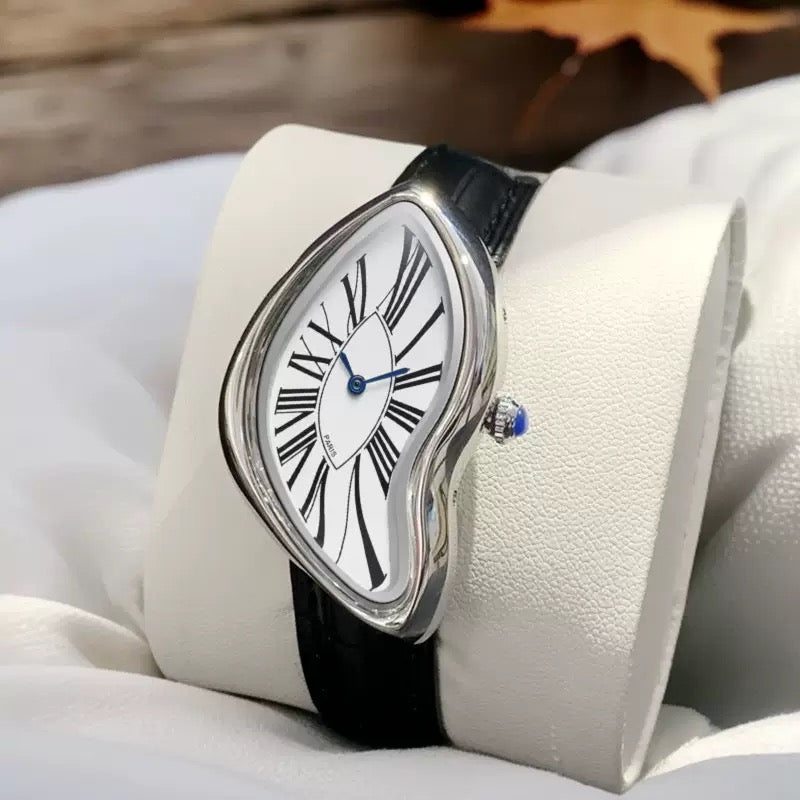 Medieval small dial leather watch