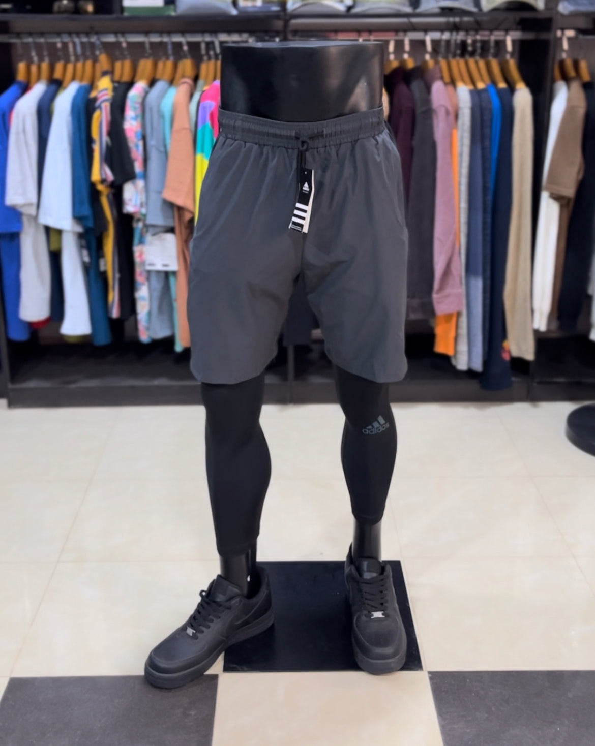 Adidas 2in1 fitness short with waistband