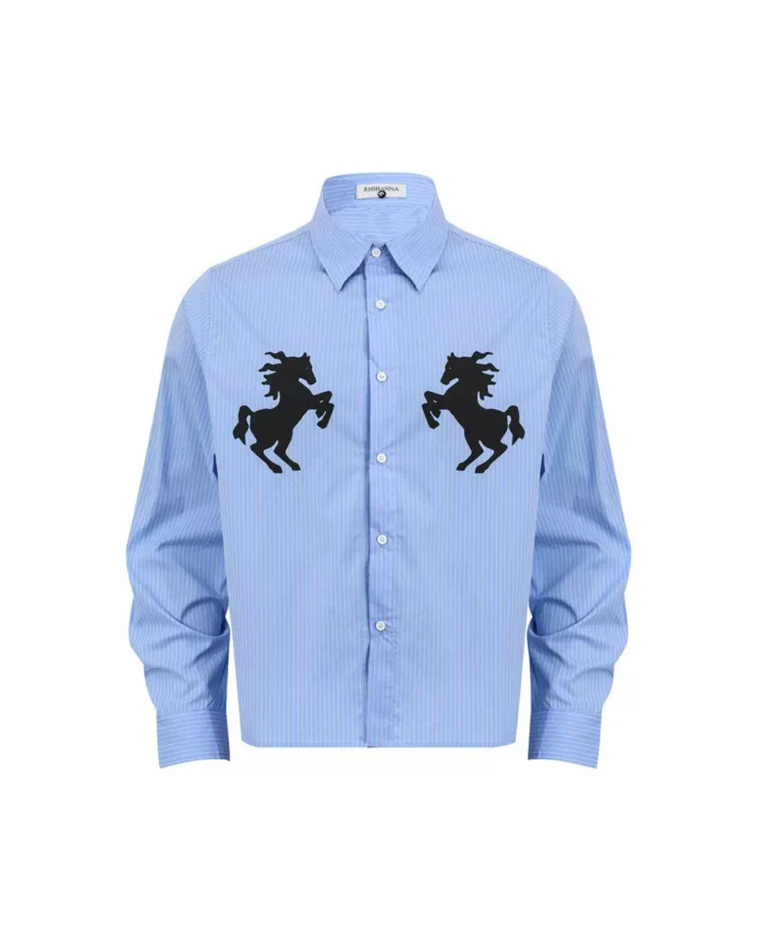Print dress shirt