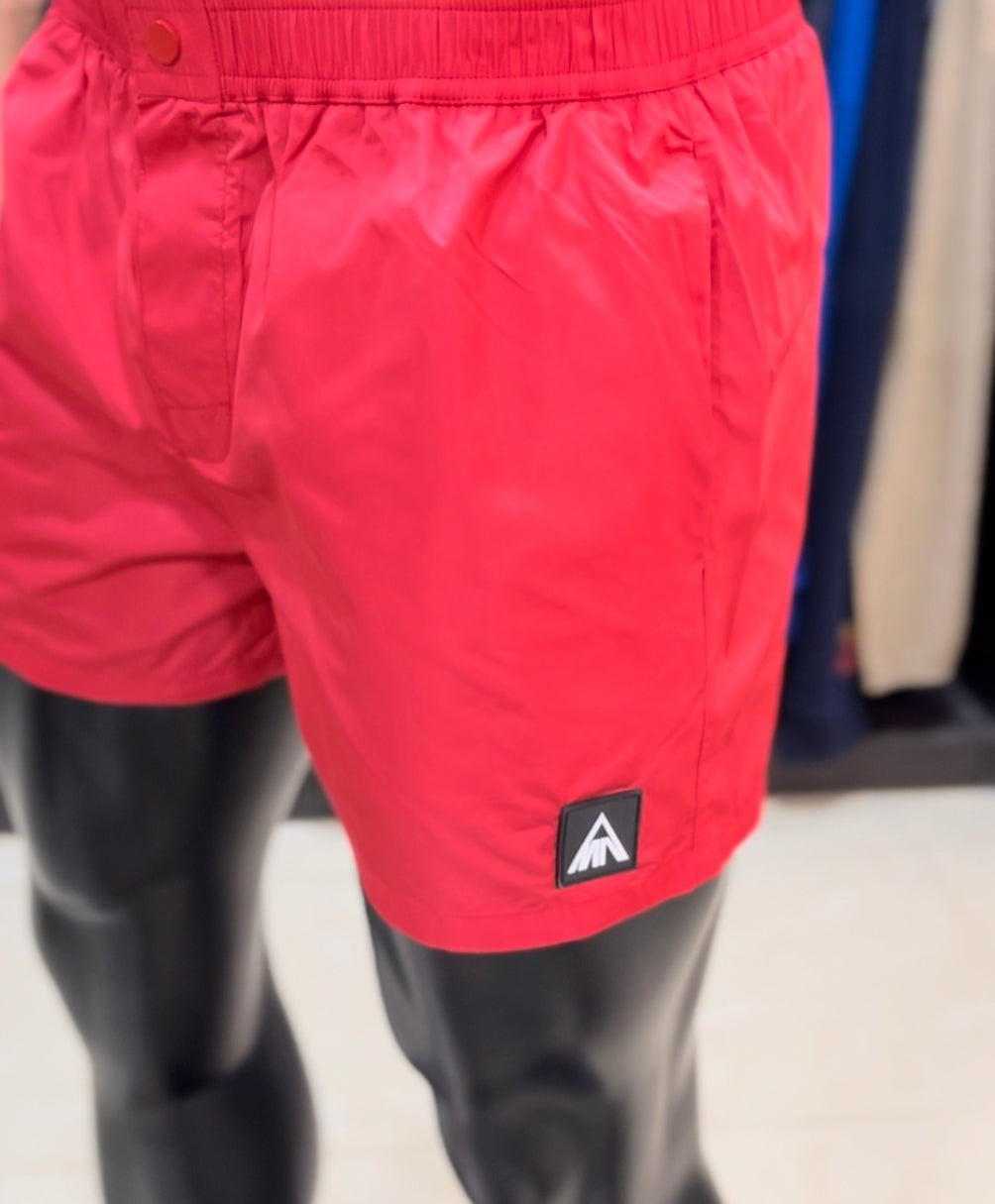 Boohoo short length swim short red