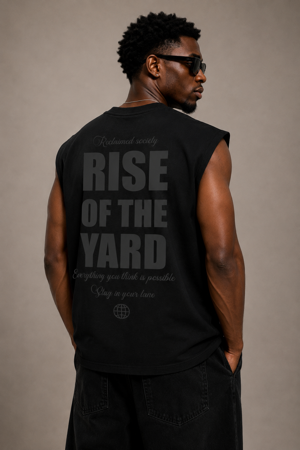 Reclaimed yard rise of the yard sleeveless