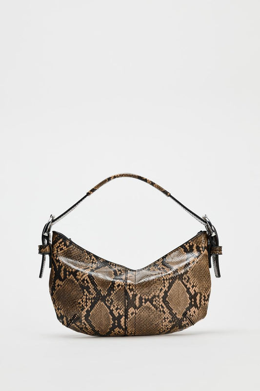 Zara Ladies print buckle shoulder bag