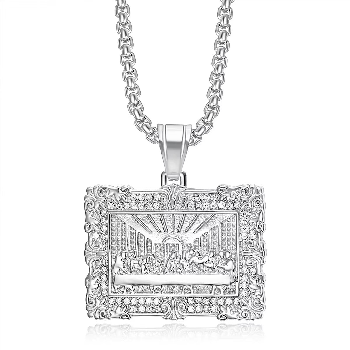 Last supper pendant necklace