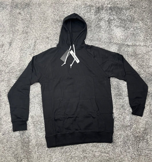 Montec hoodie in black with white lace