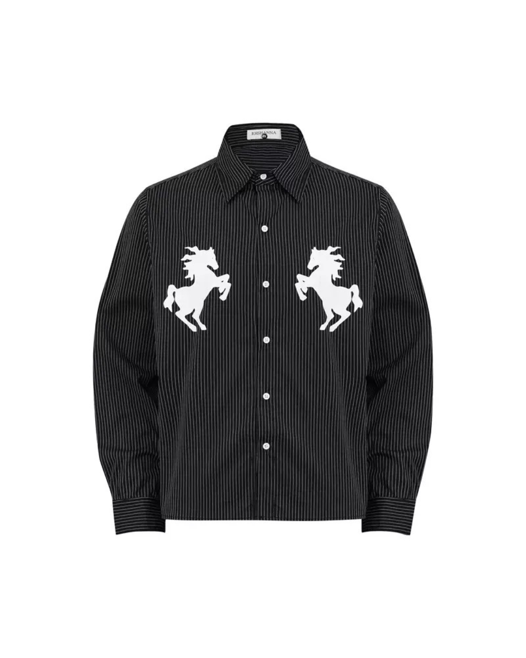Print dress shirt