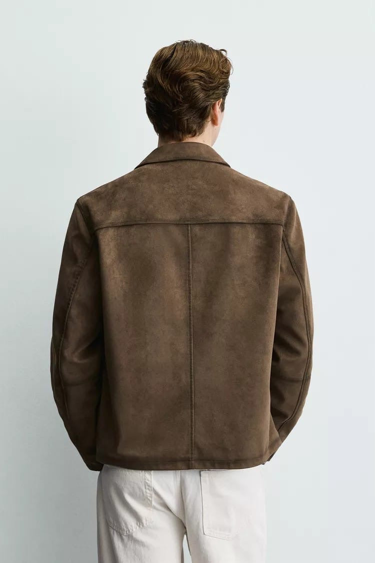 Zara brown suede jacket