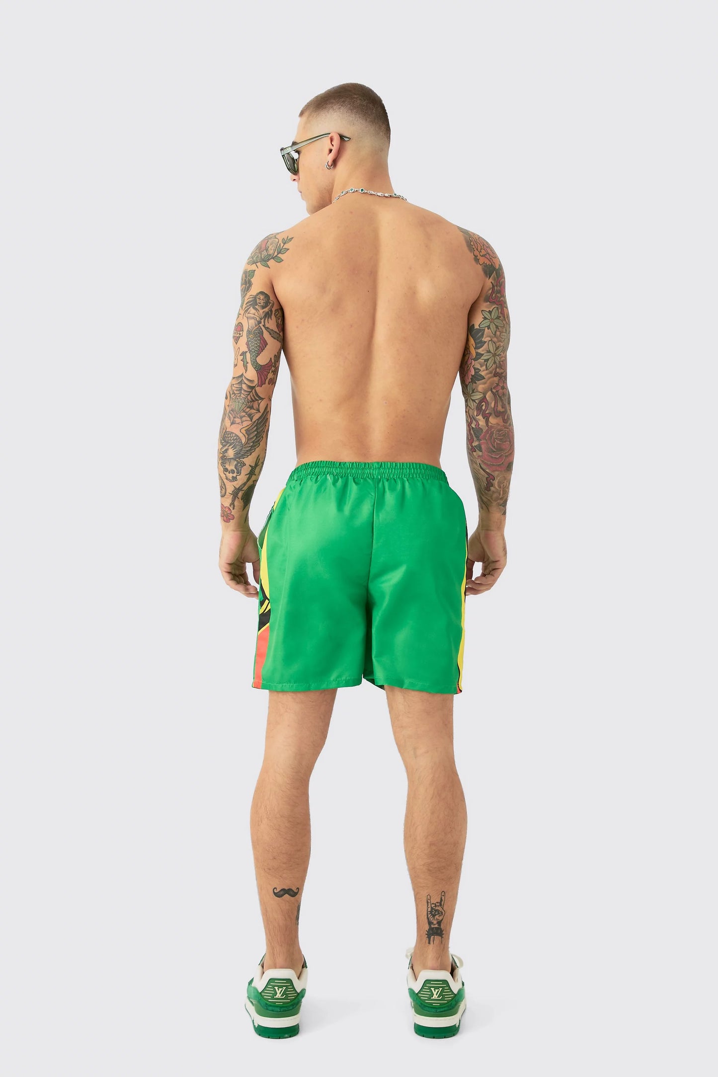 Boohoo MID LENGTH TAPE SWIM SHORT