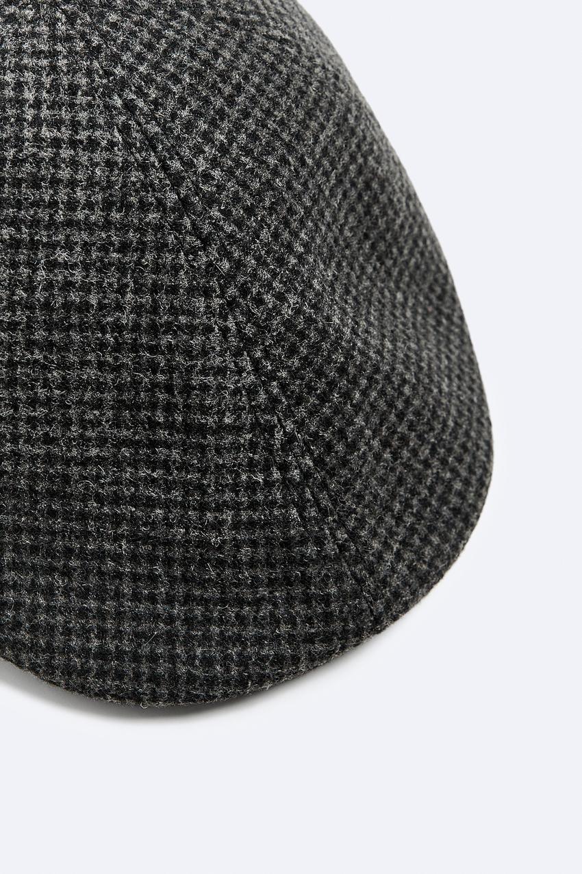 Zara patterned gatsby hat