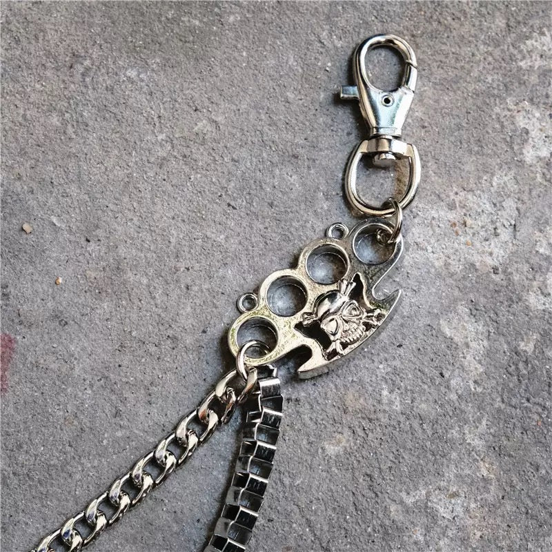 Knuckle keychain stainless steel