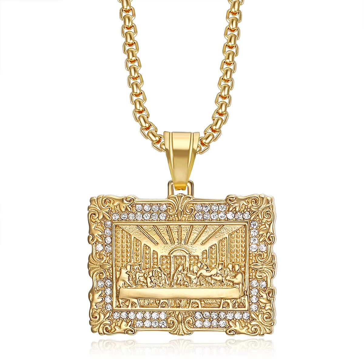 Last supper pendant necklace