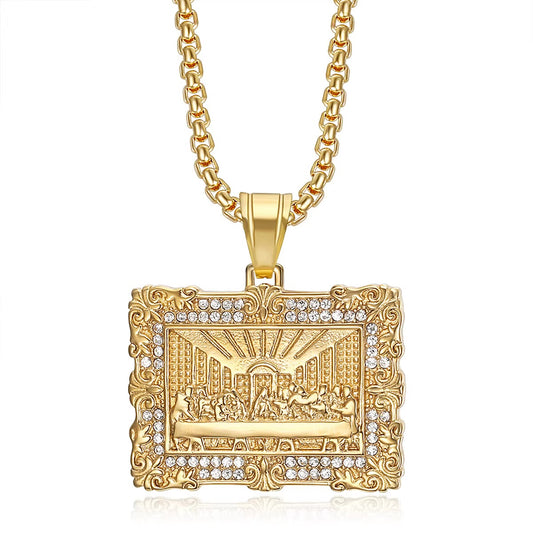 Last supper pendant necklace