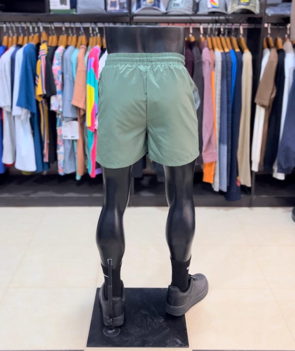 Boohoo swim short in khaki green