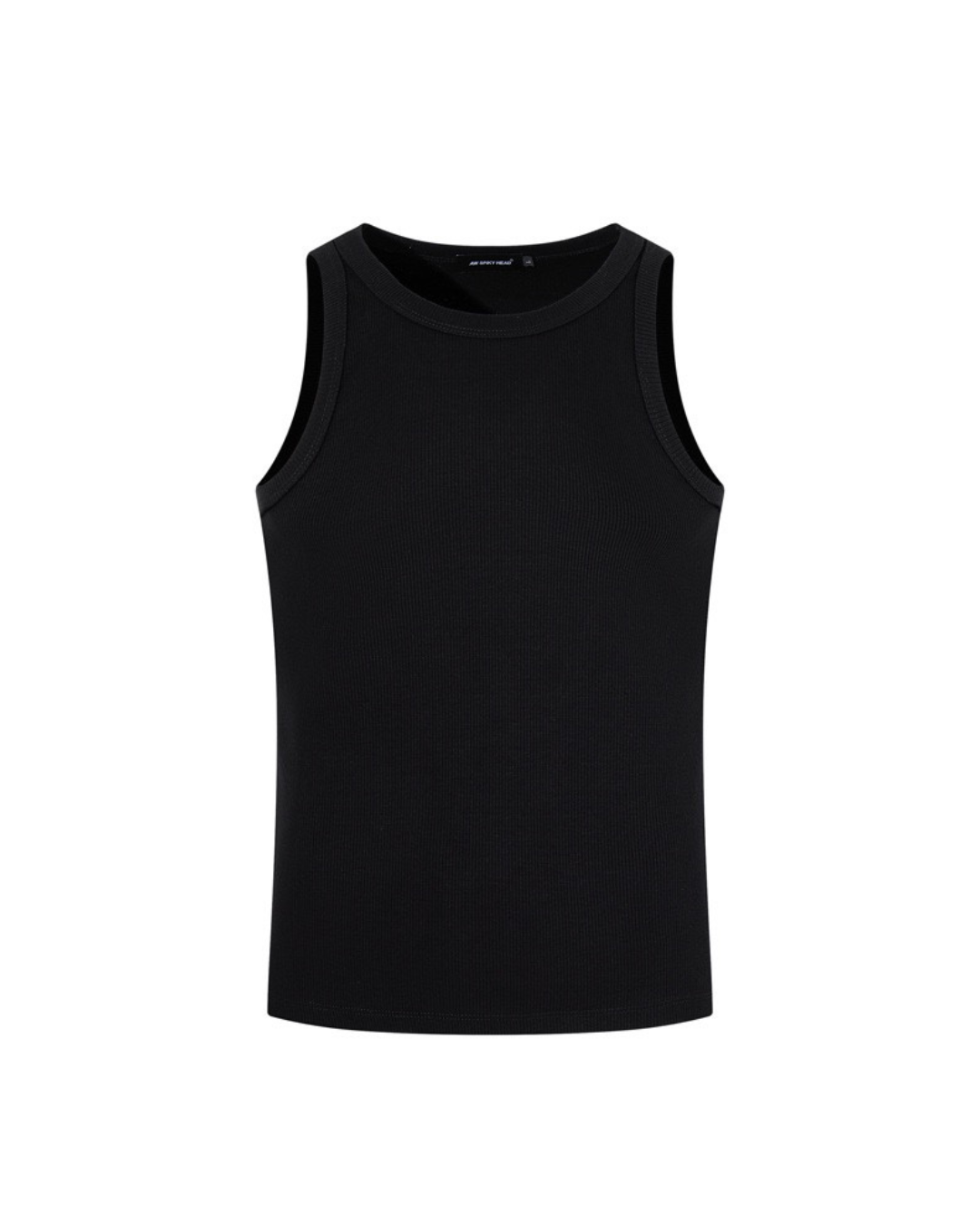 Plain ribbed tank top