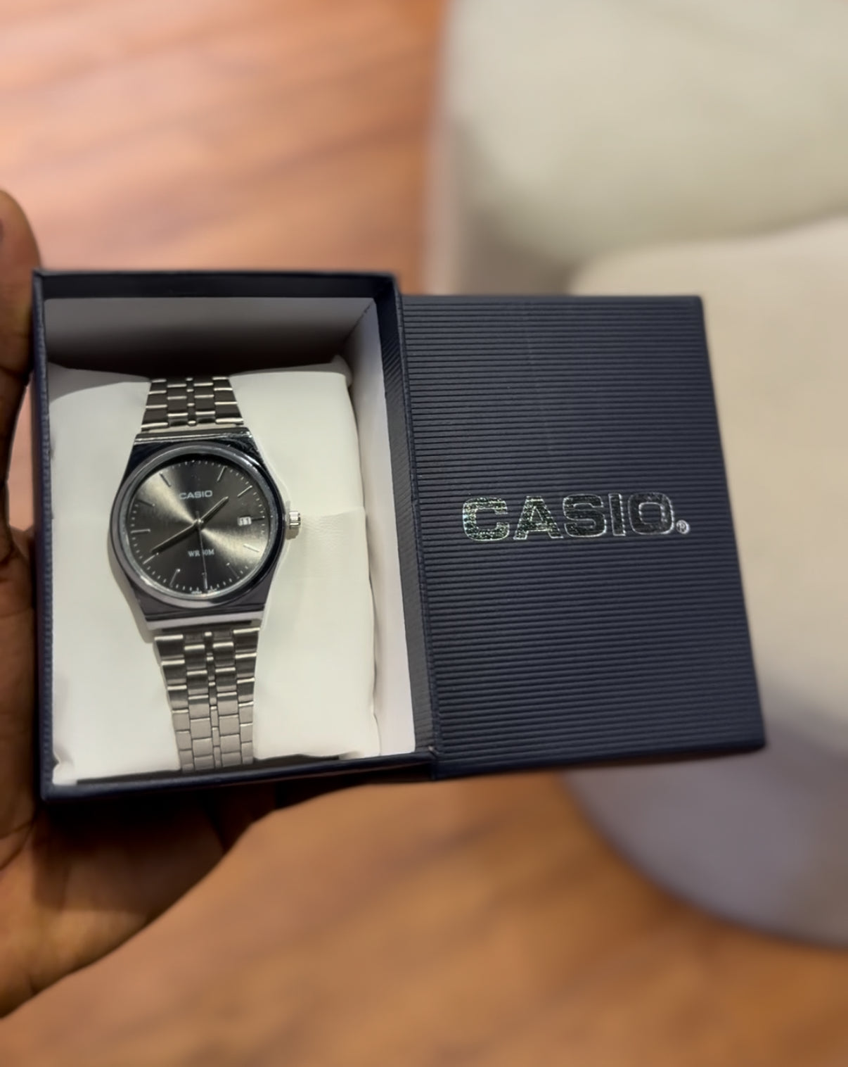 Casio bezel stainless wristwatch
