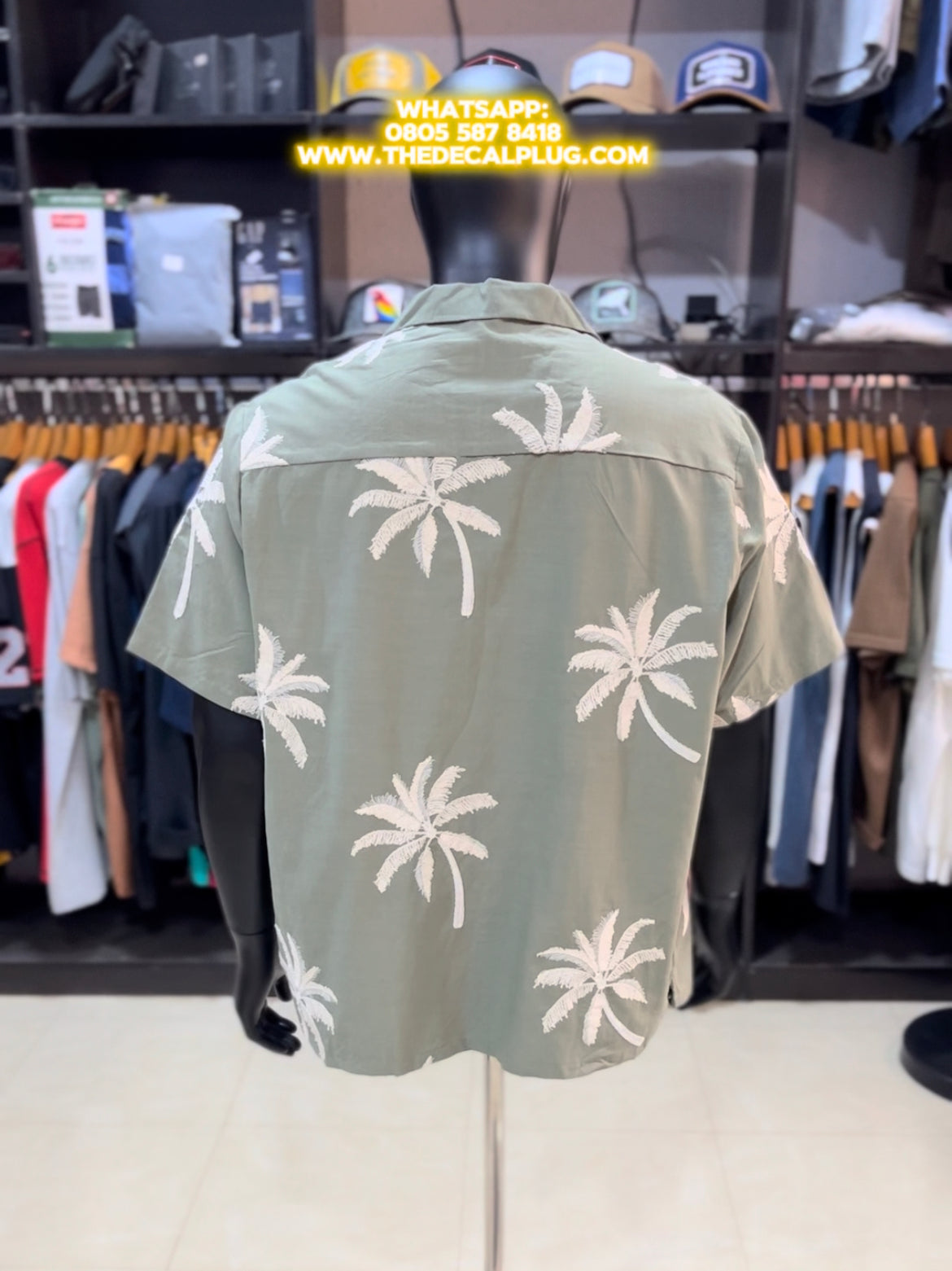 Primark palm embroidered shirt