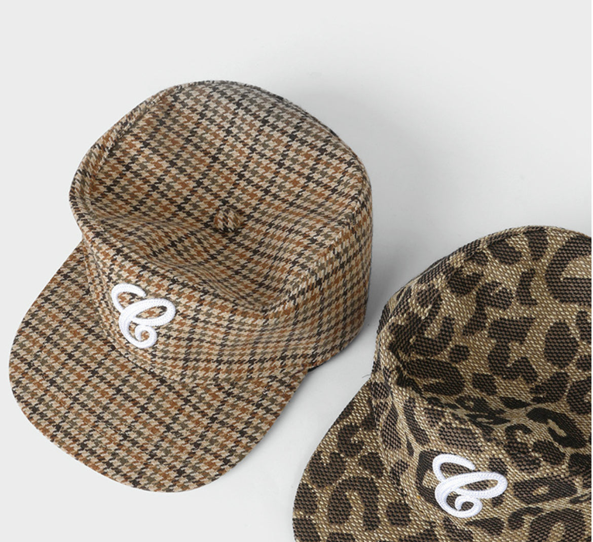 Embroidered flat top hat