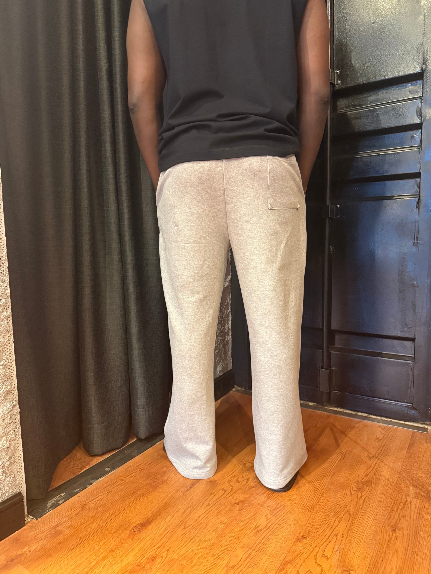 Ribbed baggy jogger