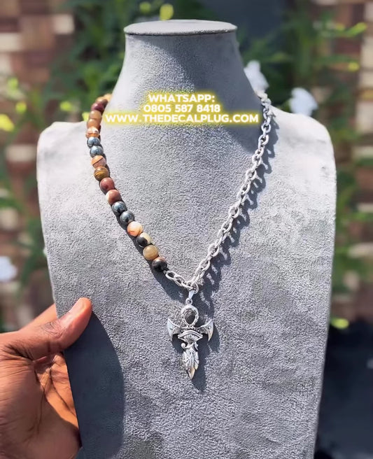 Ankh pendant mix necklace